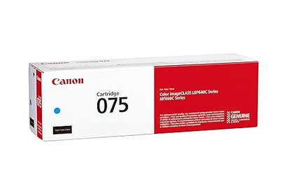 Canon Genuine 075 Cyan Toner Cartridge
