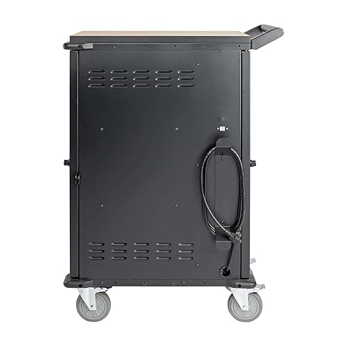 Y417U Tripp Lite 21-Port AC Mobile Charging Cart Storage Station for Chromebooks, ipads, Laptops, Tablets, Black (CSC21AC)