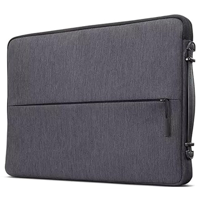 Lenovo Urban Laptop Sleeve for 13" Notebook, Water Resistant, Soft Padded Compartments, Accessory Storage, Reinforced Rubber Corners, Extendable Handle, GX40Z50940, Charcoal Grey