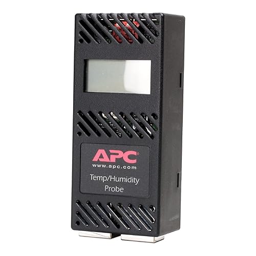 APC by Schneider Electric Wired, Sensor, NetBotz, Temperature & Humidity Display - Black