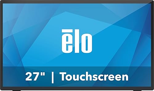 Elo 2770L - 27" Touchscreen Monitor - 10 Touch, 1920 x 1080, Black 27-inch Black with Clear Glass