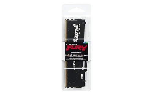 Kingston Fury Beast DDR5 RGB 16GB 5600MT/s DDR5 CL40 DIMM Desktop Gaming Memory Single Module - KF556C40BBA-16