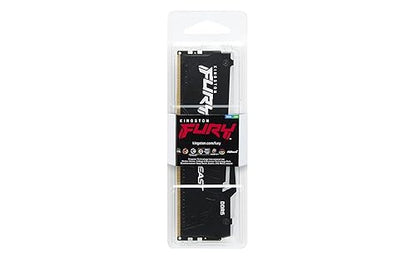 Kingston Fury Beast RGB 32GB 5200MT/s DDR5 CL40 DIMM Desktop Memory Single Module | Intel XMP 3.0 | Infrared Sync Technology | Overclocking Stability | KF552C40BBA-32