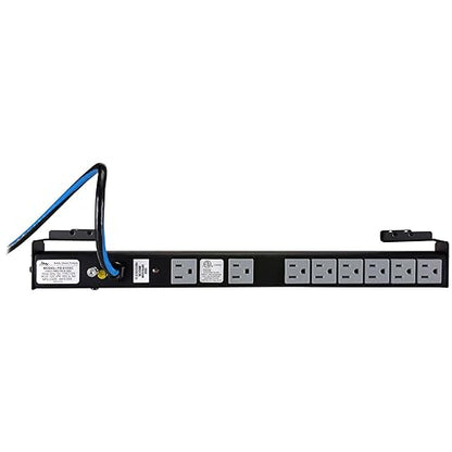 Middle Atlantic Products Pd 8-outlets Power Strip - Nema 5-15p Plug - Receptacle: 8 X Nema 5-15r