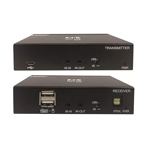 Tripp Lite DisplayPort Over Cat6 Ethernet Extender, Transmitter/Receiver Kit, Up to 230 Feet / 70 Meters, 4K@60Hz Video, 4:4:4, Power Over Cable, TAA Compliant (B127A-1A1-BDBDA)