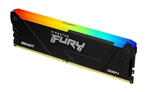Kingston Fury Beast RGB 8GB 3200MT/s DDR4 CL16 DIMM Computer Memory KF432C16BB2A/8