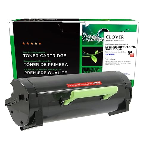 Clover Remanufactured MICR Toner Cartridge for Lexmark 50F0UA0(M), 50F1U00(M) | Black | Ultra High Yield
