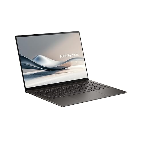 ASUS Zenbook S 14, Next-Level AI PC, 14” Ultrathin Laptop, 3K 120Hz OLED Touchscreen, Intel Core™ Ultra 7 (Series 2) Processor, 16GB Memory, 1TB SSD, Wi-Fi 7, Zumaia Gray, UX5406SA-DH71T-CB