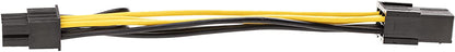 StarTech.com PCI Express 6 pin to 8 pin Power Adapter Cable - Power cable - 6 pin PCIe power (F) to 8 pin PCIe power (M) - 6.1 in - yellow - PCIEX68ADAP,Black, Yellow