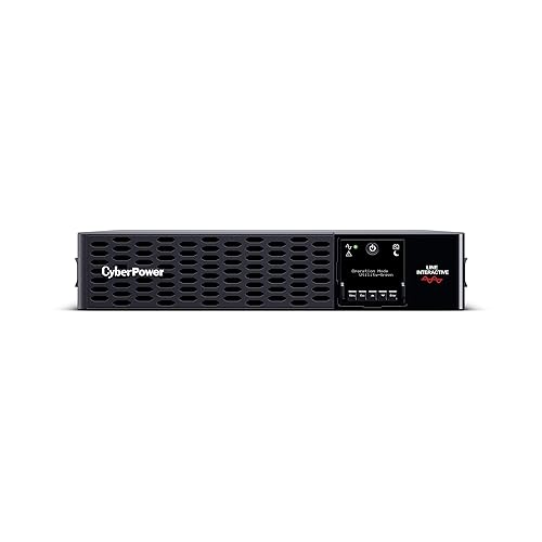 CyberPower PR3000RTXL2UN Smart App Sinewave UPS System, 3000VA/3000W, 9 Outlets, 2U Rack/Tower, RMCARD205 Pre-Installed, EBM Option