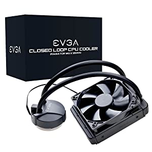 EVGA CLC 120mm All-In-One CPU Liquid Cooler, 1x 120mm Fan, Intel, 5 YR Warranty, 400-HY-CL11-V1 CL11 Non-RGB
