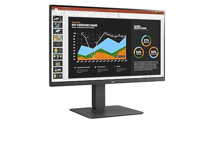 LG 24BR650B-C - LED Monitor - 24" (23.8" viewable) - 1920 x 1080 Full HD (1080p) @ 75 Hz - IPS - 250 cd/m² - 1000:1-5 ms - HDMI, DisplayPort, USB-C - Speakers