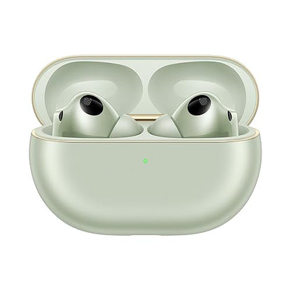 HUAWEI FreeBuds Pro 4, Dual-Driver True Sound, Intelligent Dynamic ANC, Head Motion Controls, Compatible with iOS&Android, Green. Buy one and get a Free Huawei AX2 Router, While Supplies Last. FreeBuds Pro 4 Green