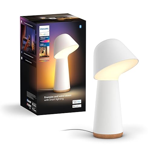 Philips Hue Twilight Smart Sleep and Wake-Up Lamp, White & Color Light, Bluetooth Compatible, Voice Control with Alexa, Apple Home & Google Assistant