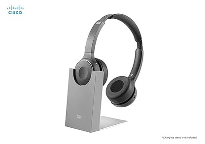 Cisco Headset 730 - Google Assistant, Cortana, Siri - Stereo - USB Type A, Mini-phone (3.5mm) - Wired/Wireless - Bluetooth - 213.3 ft - 32 Ohm - 20 Hz - 20 kHz - On-ear, Over-the-head - Binaural - Ear-cup - Directional, Electret Condenser