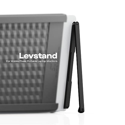 MP Mobile Pixels Portable Laptop Screen Levstand, Height Adjustable Ergonomic Monitor Stand, Foldable Laptops Holder, Ventilated Laptop Mount (Black)