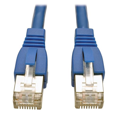 Tripp Lite Augmented Cat6 Cat6a Shielded 10G Patch Cable RJ45 M/M Blue 14' (N262-014-BL)