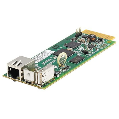 Tripp Lite UPS Web Management Accessory Card for Select UPS Modles, Remote Monitoring, SNMP, SSH, HTML5, Telnet, or Web Browser, Reboots Unresponsive Equipment, 2-Year Warranty (WEBCARDLXMINI)