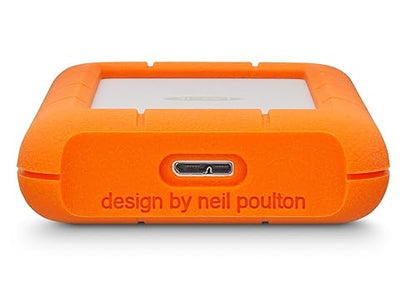 Lacie Rugged USB-C External Hard Drive 4000 GB Orange, Silver