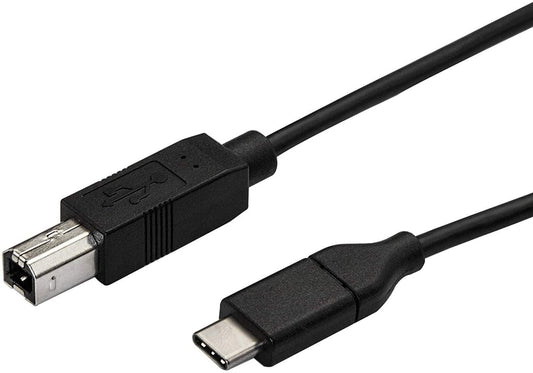 StarTech.com USB C to USB B Printer Cable - 10 ft / 3m - USB C Printer Cable - USB C to USB B Cable - USB Type C to Type B (USB2CB3M) 10 ft/ 3 m
