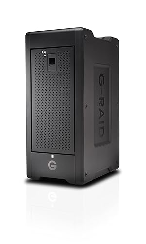SanDisk Professional 48TB G-RAID Shuttle 8 - Transportable Enterprise-Class 8-Bay External Hard Drive, NAS Server, Thunderbolt 3 and USB-C, Hardware RAID, Up to 1900MB/s Read - SDPH48H-048T-NBAAB