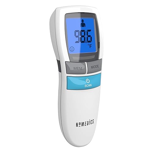 HoMedics No-Touch Infrared Thermometer Accurate Body, Food, Liquid and Room Temperature Readings
