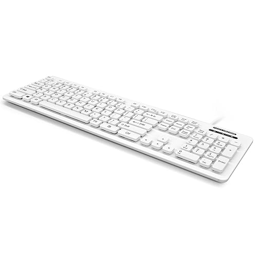 Man & Machine L Cool Keyboard - Cable Connectivity - USB Interface - English (US) - Windows, Linux, Mac - White
