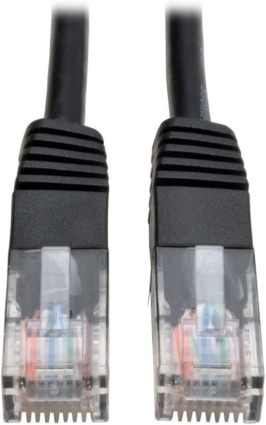 Tripp Lite Cat5e 350MHz Molded Patch Cable (RJ45 M/M) - Black, 3-ft.(N002-003-BK) 3 feet Black