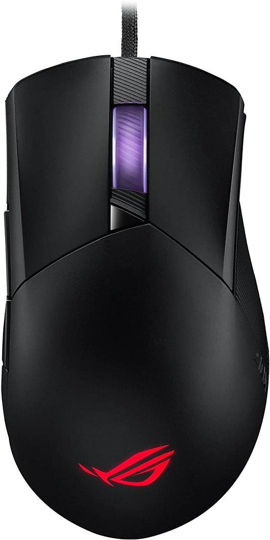 ASUS ROG Gladius III Wired Gaming Mouse | Tuned 19,000 DPI Sensor, Hot Swappable Push-Fit II Switches, Ergo Shape, ROG Omni Mouse Feet, ROG Paracord and Aura Sync RGB Lighting Gladius III (Wired) Black