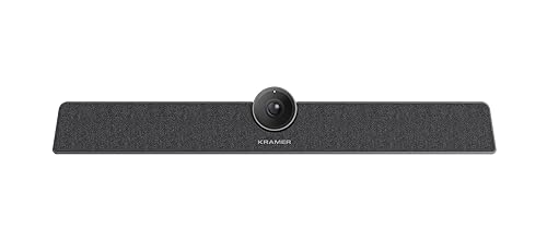 Kramer K-bar 12MP camera, 120 FOV, 5x digital zoom, 6 array MEMS microphone, 8w speaker, AI-powered auto-framing & voice-tracking