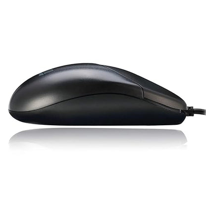 Adesso - Full-size Mouse - Optical - Cable - Black - USB Type C - 1200 dpi - Scroll Wheel - 3 Button(s) - Symmetrical - TAA Compliant