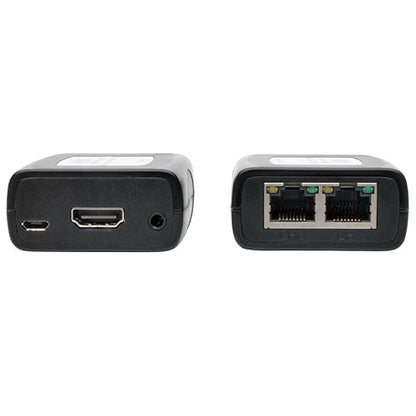 Tripp Lite HDMI Over Dual Cat5/6 Extender Kit with IR Control, Transmitter & Receiver, 1080p at 60 Hz (B125-101-60-IRU) HDMI + IR Control (Bus Powered)