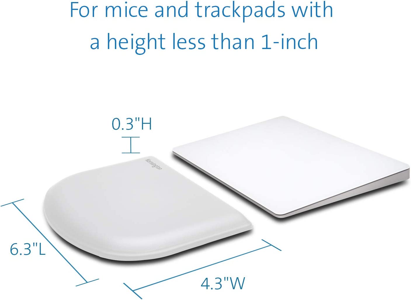 Kensington ErgoSoft Wrist Rest for Slim Mouse/Trackpad (K50436WW) White 8