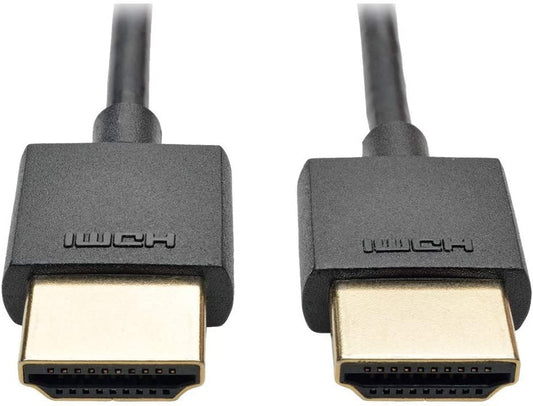 Tripp Lite Slim High-Speed HDMI Cable with Ethernet and Digital Video with Audio, UHD 4K x 2K (M/M), 3 ft. (P569-003-SLIM) 3 ft. Slim