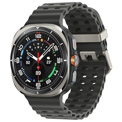 Samsung Galaxy Watch Ultra (LTE, 47mm) - 100 Hour - Titanium Silver - Titanium Body Material - Water Resistant - LTE - 328.08 ft Water Resistant