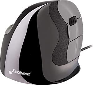 Evoluent VerticalMouse (The Original Brand Since 2002) VMDL Large, Right Hand Ergonomic Mouse, Wired Large WIRED