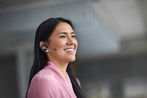 Jabra Engage 55 Convertible Wireless Headset with Ear Hook, Headband & Neckband, Link 400 USB-A DECT Adapter – Noise-Cancelling Micrphone, Extensive Range, Hearing Protection – UC Compatible – Black UC (USB-A) Convertible