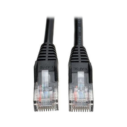 Tripp Lite N001-025-Bk 25' Cat5E Cat5 350Mhz Black Snagless Molded Patch Cable Rj45M/M-25Ft 25 Feet Black