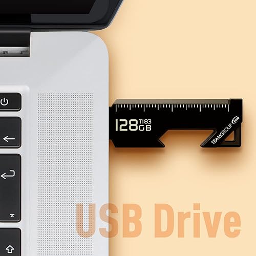 TEAMGROUP T183 64GB USB 3.2 Gen 1 (3.1/3.0) Metal Magnetic Multi-Functional USB Flash Thumb Drive, External Data Storage Memory Stick Compatible with Computer/Laptop (Nickel Black) TT183364GF01 1 Count (Pack of 1) T183 Dark Knight