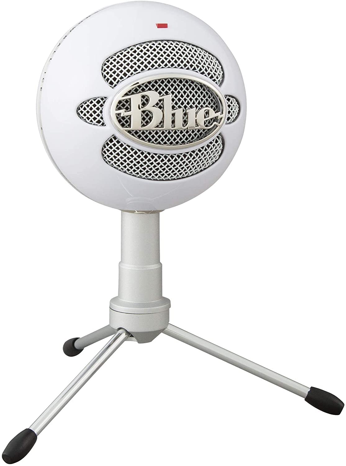 Blue microphones Blue Snowball iCE Plug 'n Play USB Microphone for Recording, Streaming, Podcasting, Gaming on PC and Mac, with Cardioid Condenser Capsule, Adjustable Desktop Stand and USB cable - White