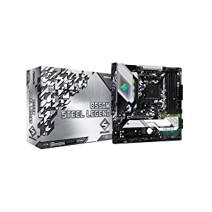ASRock B550M Steel Legend Supports 3rd Gen AMD AM4 Ryzen™ / Future AMD Ryzen™ Processors Motherboard