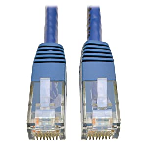 TRIPP LITE N200-025-BLTripp Lite Cat6 Cat5e Gigabit Molded Patch Cable RJ45 M/M 550MHz 25 ft. Blue