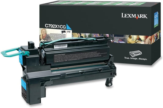 Lexmark, LEXC792X1CG, C792X1CG/KG/MG/YG Toner Cartridges, 1 Each Cyan