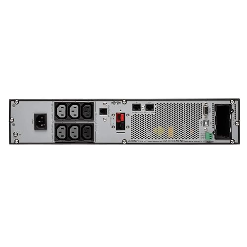 Tripp Lite Smart 1000VA Double-Conversion UPS, 900W 208/230V, 6 C13 Outlets, Pure Sine Wave, Network Card Option, USB & DB9, 2U Rackmount, 2-Year Warranty & $250,000 Insurance (SUINT1000LCD2U)