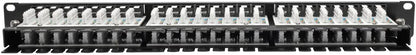 Tripp Lite 48-Port 1U Rack-Mount Cat5 Cat5e Patch Panel, 110, RJ45, Ethernet (N052-048-1U) 48 Port (1U)