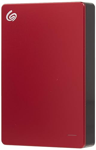 Seagate Backup Plus Portable 5TB External Hard Drive HDD – Red USB 3.0 for PC Laptop and Mac, 2 Months Adobe CC Photography (STDR5000103) 5TB Hard Drive Red