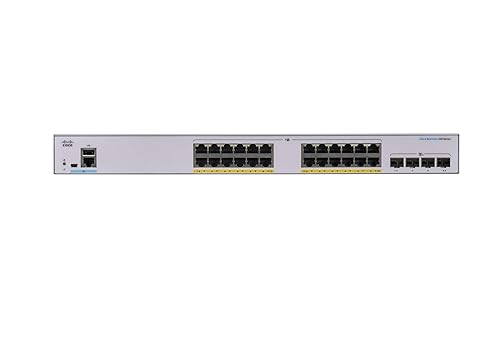 CISCO DESIGNED Business CBS250-24FP-4X Smart Switch | 24 Port GE | Full PoE | 4x10G SFP+ | Limited Lifetime Protection (CBS250-24FP-4X) 24-port GE / PoE+ / 370W / 4 x 10G uplinks