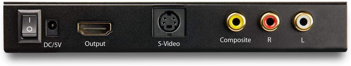 StarTech.com S-Video or Composite to HDMI Converter with Audio - 720p - NTSC &amp; PAL - Analog to HDMI Upscaler - Mac &amp; Windows (VID2HDCON2)