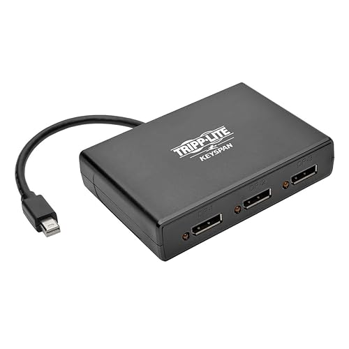 Tripp Lite 3-Port Mini DisplayPort to DisplayPort Multi-Stream Transport (MST) Hub, MDP 1.2 to DP, 4K x 2K UHD