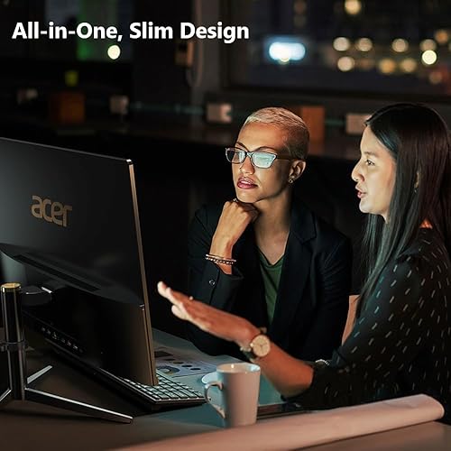 Acer Aspire C22-1610-UA91 AIO Desktop | 21.5" Full HD 1920 x 1080 IPS Display | Intel Core i3-N305 | Intel UHD Graphics | 8GB DDR5 | 512GB PCIe Gen 4 SSD | Intel Wi-Fi 6 | Windows 11 Home